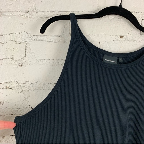 Richer Poorer Black Vintage Ribbed Tank High Neck XL - Picture 7 of 13